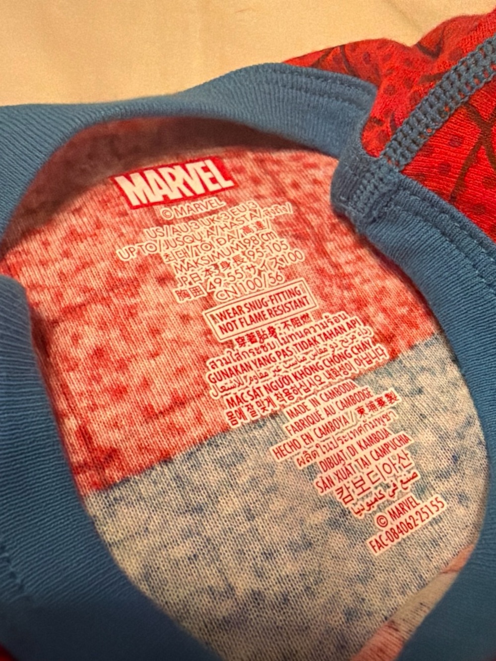 Marvel Spider-Man Kids Costume Shirt - Red, Blue - Picture 4 of 4